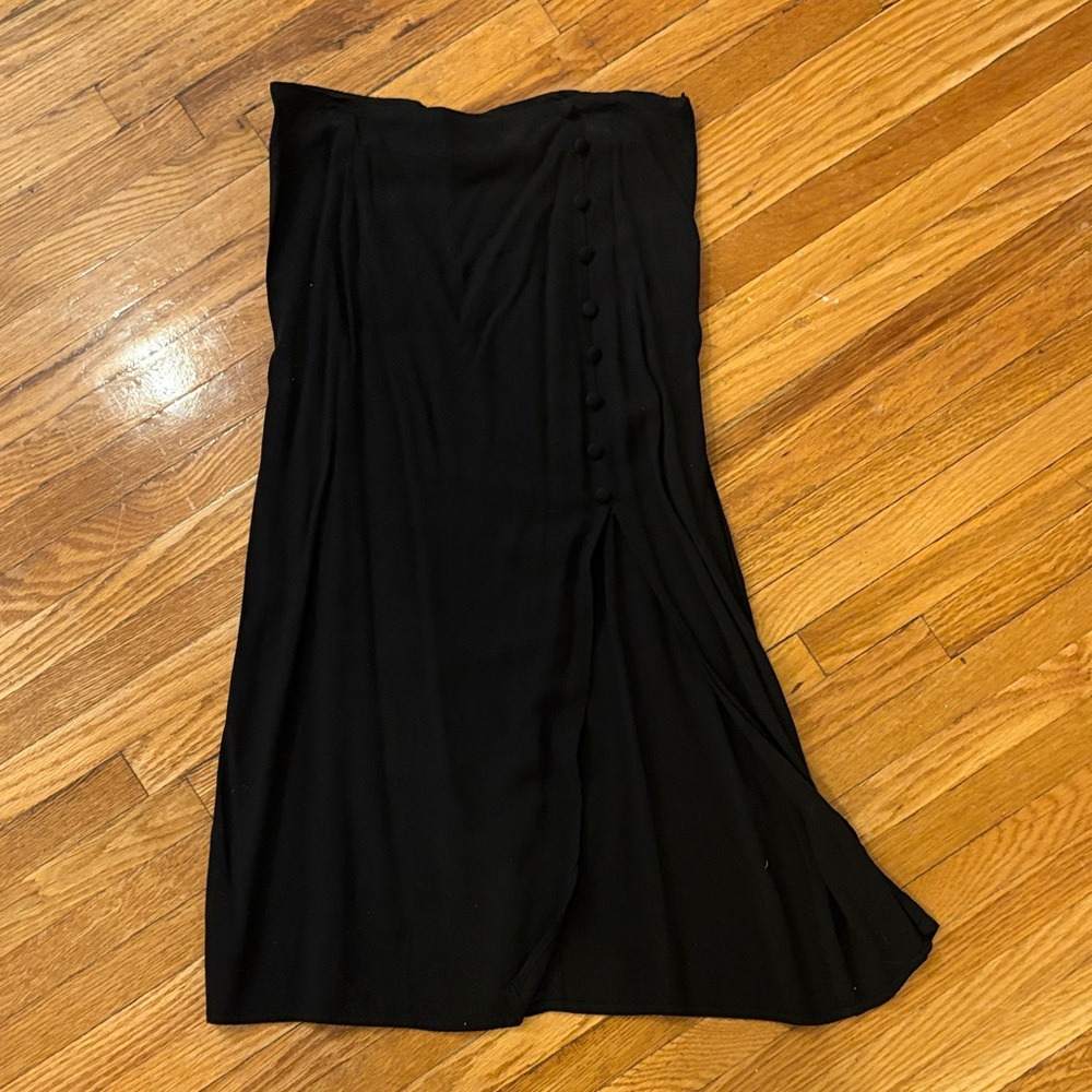 H&M Black A-Line Skirt